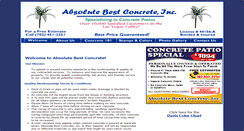 Desktop Screenshot of absolutebestconcrete.com
